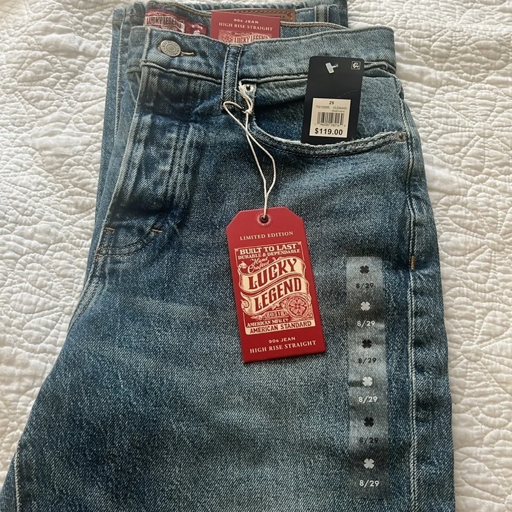 Lucky Brand Lucky Legend High Rise Straight 90s, Women’s Sz 8/29